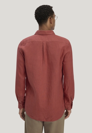 Regular shirt made of pure linen - 2