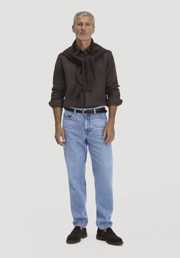 Regular shirt made of pure linen - 1