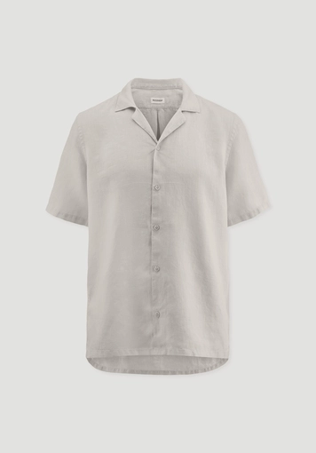 Resort shirt short sleeve regular made of pure linen