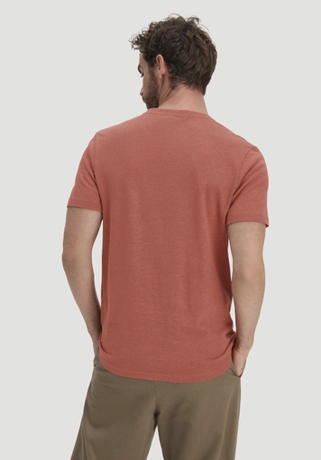 Henley T-Shirt Regular made of linen and organic cotton - 2