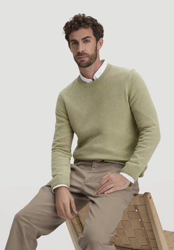 Strick Pullover Regular aus Bio-Merinowolle mit Bio-Baumwolle - 3