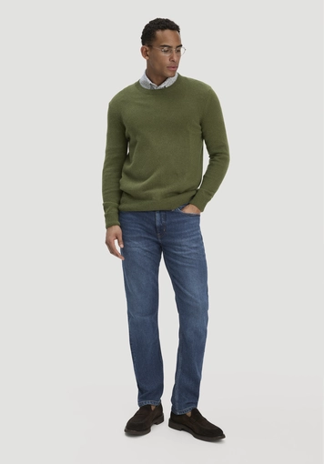 Strick Pullover Regular aus Bio-Merinowolle mit Bio-Baumwolle - 1