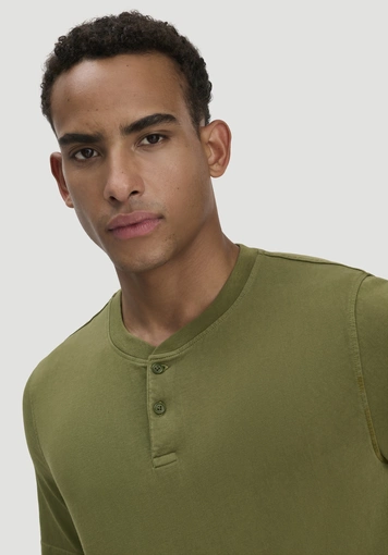 Heavy Jersey Henley Shirt Relaxed aus reiner Bio-Baumwolle - 3