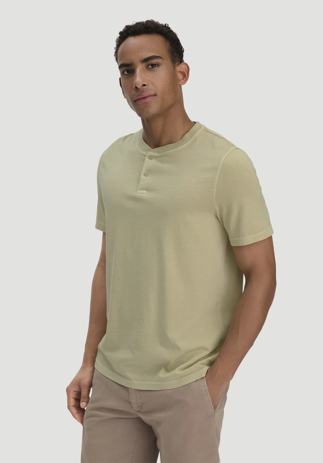 Heavy Jersey Henley Shirt Relaxed aus reiner Bio-Baumwolle