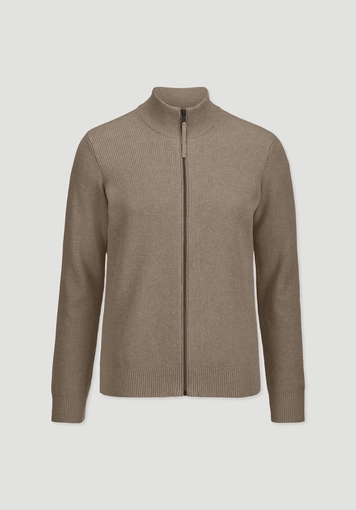 Knitted jacket Regular made of pure organic cotton - 4