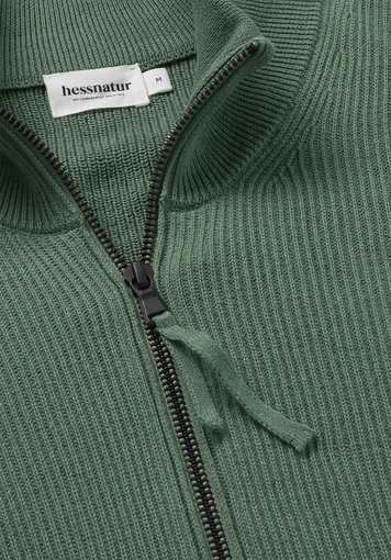 Knitted jacket Regular made of pure organic cotton - 6