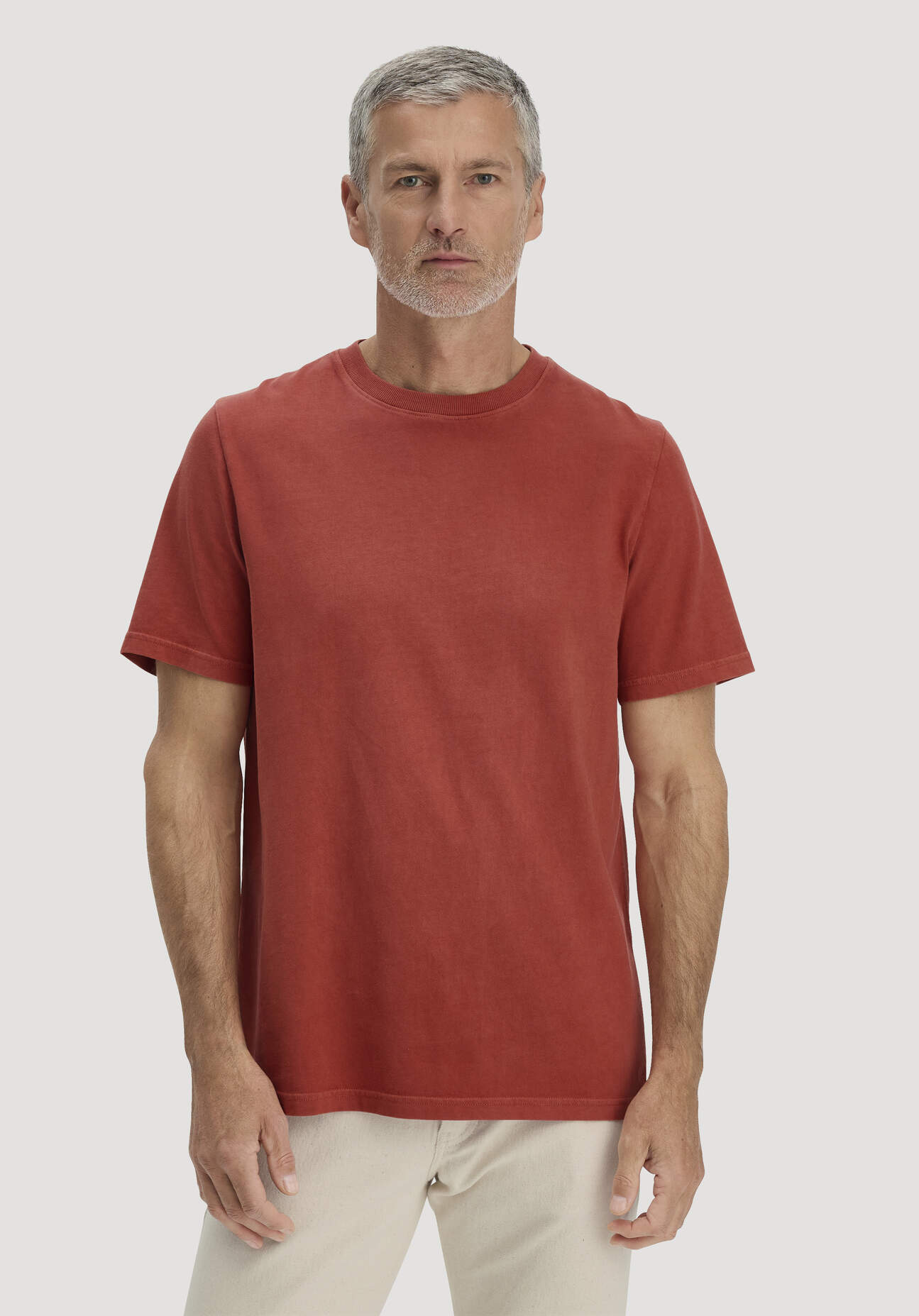 hessnatur Herren Heavy Jersey Shirt Relaxed aus Bio-Baumwolle - braun Größe 56