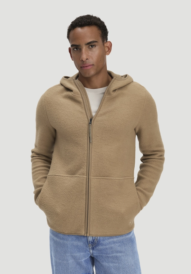 Heavy Fleece Jacke Regular aus reiner Bio-Baumwolle