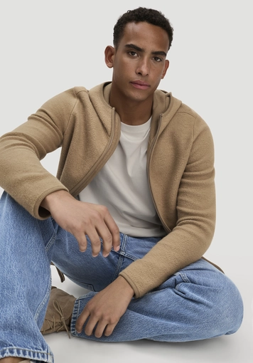 Heavy Fleece Jacke Regular aus reiner Bio-Baumwolle - 3