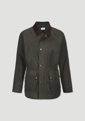 Regular wax jacket made from pure organic cotton