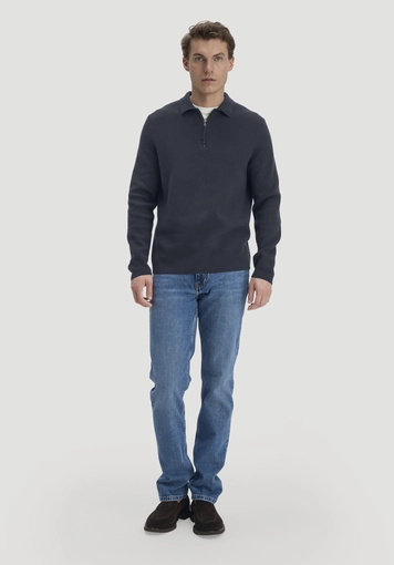 Milano Strick Polo Regular aus Bio-Baumwolle und Schurwolle - 1