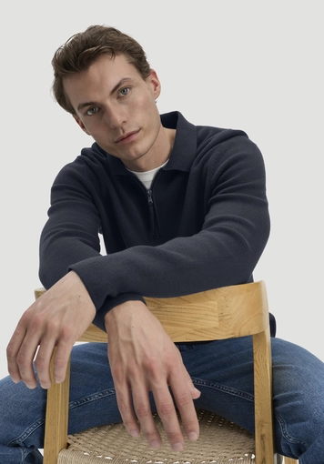 Milano Knit Polo Regular made from organic cotton and virgin wool - 4