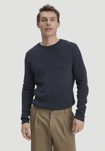 Milano Knit Sweater Regular made of linen with organic cotton and LENZING™ ECOVERO™ viscose - 0