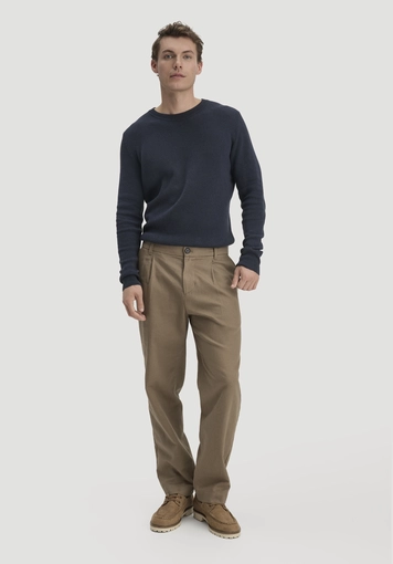 Milano Knit Sweater Regular made of linen with organic cotton and LENZING™ ECOVERO™ viscose - 1