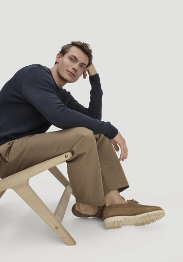 Milano Knit Sweater Regular made of linen with organic cotton and LENZING™ ECOVERO™ viscose - 3