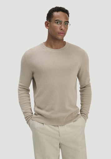 Milano Knit Sweater Regular made of linen with organic cotton and LENZING™ ECOVERO™ viscose - 1