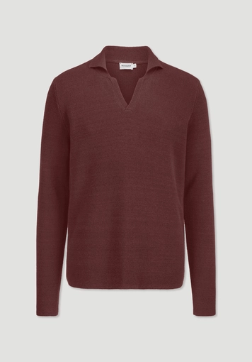 Milano Strick Polo Regular aus Leinen mit Bio-Baumwolle und LENZING™ ECOVERO™ Viskose