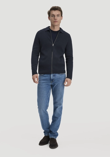 Milano Strick Jacke Regular aus Bio-Baumwolle mit Bio-Merinowolle - 1