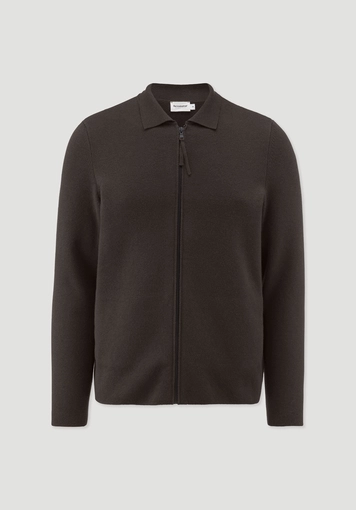 Milano Strick Jacke Regular aus Bio-Baumwolle mit Bio-Merinowolle
