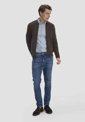 Milano Strick Jacke Regular aus Bio-Baumwolle mit Bio-Merinowolle - 1