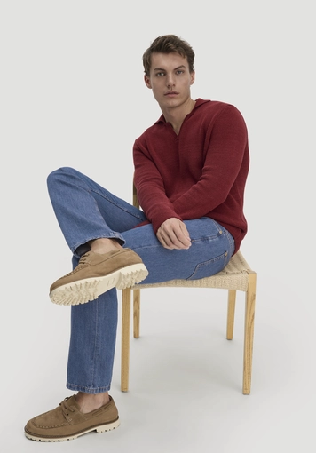 Jeans BEN Regular Straight aus Bio-Denim mit TENCEL™ Lyocell und Leinen - 3