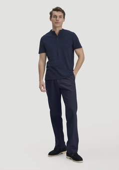 ENEA Regular trousers made of organic cotton with linen
