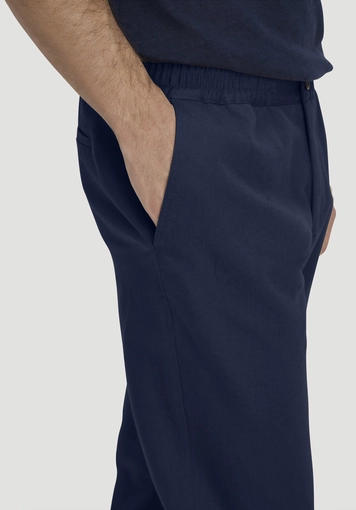 ENEA Regular trousers made of organic cotton with linen - 2