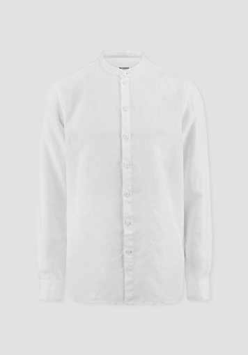 Regular shirt made of pure linen
