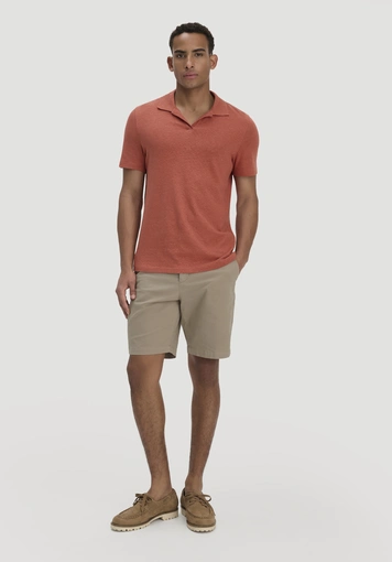Jersey Polo Relaxed aus Leinen und Bio-Baumwolle - 1