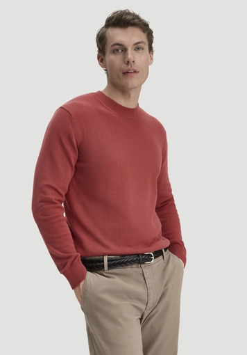 Knitted sweater regular made of pure organic cotton - 0