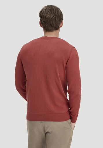 Knitted sweater regular made of pure organic cotton - 2