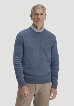 Knitted sweater regular made of pure organic cotton