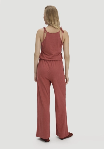 Jersey Jumpsuit Relaxed aus Leinen und Bio-Baumwolle - 1