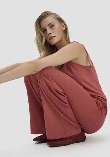 Jersey Jumpsuit Relaxed aus Leinen und Bio-Baumwolle - 3