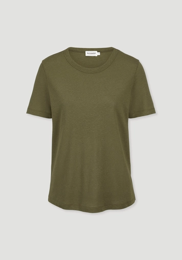 Relaxed T-shirt made of linen and organic cotton - 4