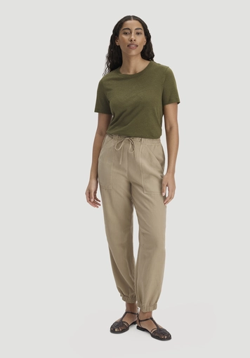 T-Shirt Relaxed aus Leinen und Bio-Baumwolle - 1