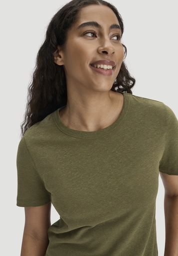 Relaxed T-shirt made of linen and organic cotton - 3