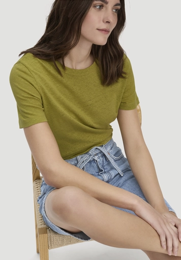 T-Shirt Relaxed aus Leinen und Bio-Baumwolle - 3