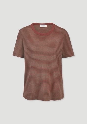 Streifen T-Shirt Relaxed aus Leinen mit reiner Bio-Baumwolle Streifen T-Shirt Relaxed aus Leinen mit reiner Bio-Baumwolle