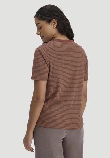 Striped T-shirt Relaxed made of linen with pure organic cotton - 2