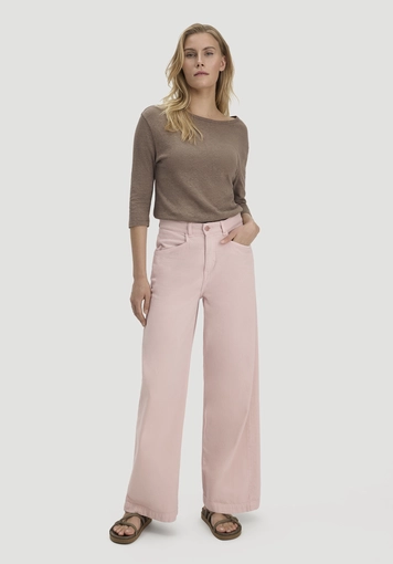 Longsleeve Relaxed aus Leinen mit reiner Bio-Baumwolle - 1
