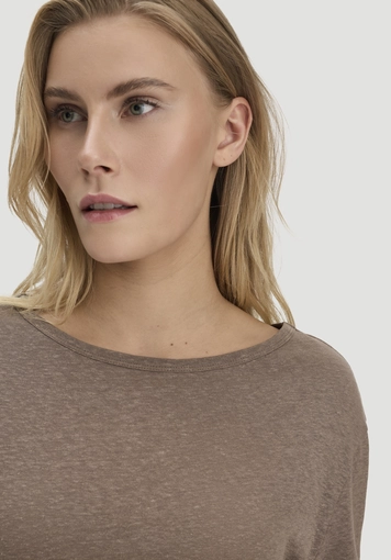 Longsleeve Relaxed aus Leinen mit reiner Bio-Baumwolle - 3
