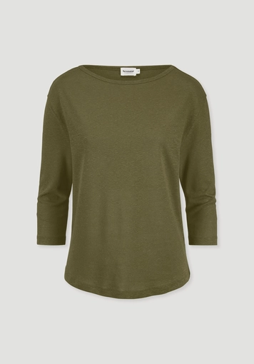 Longsleeve Relaxed aus Leinen mit reiner Bio-Baumwolle - 4