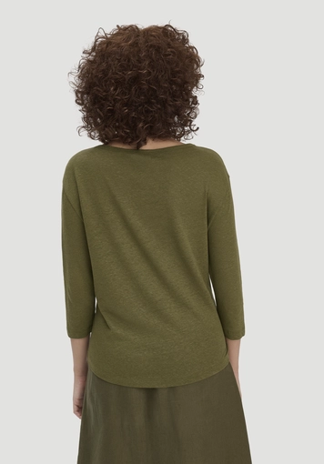 Longsleeve Relaxed aus Leinen mit reiner Bio-Baumwolle - 2
