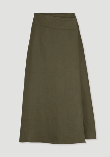 Skirt Midi Regular made of pure linen