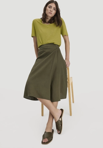 Skirt Midi Regular made of pure linen - 2