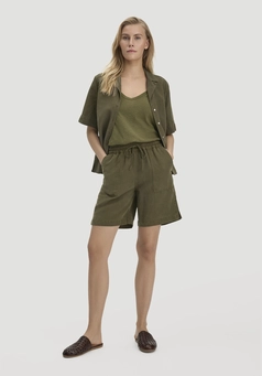 Shorts Relaxed aus weichem TENCEL Lyocell mit Leinen