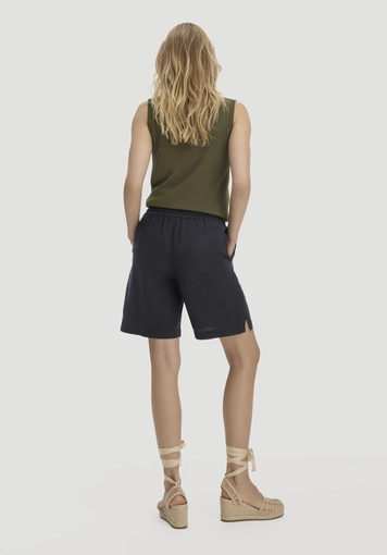 Shorts Relaxed aus weichem TENCEL Lyocell mit Leinen - 1
