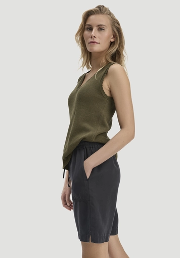 Shorts Relaxed aus weichem TENCEL Lyocell mit Leinen - 3