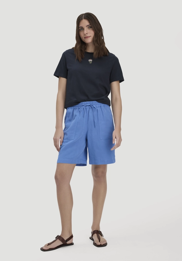 Shorts Relaxed aus weichem TENCEL Lyocell mit Leinen